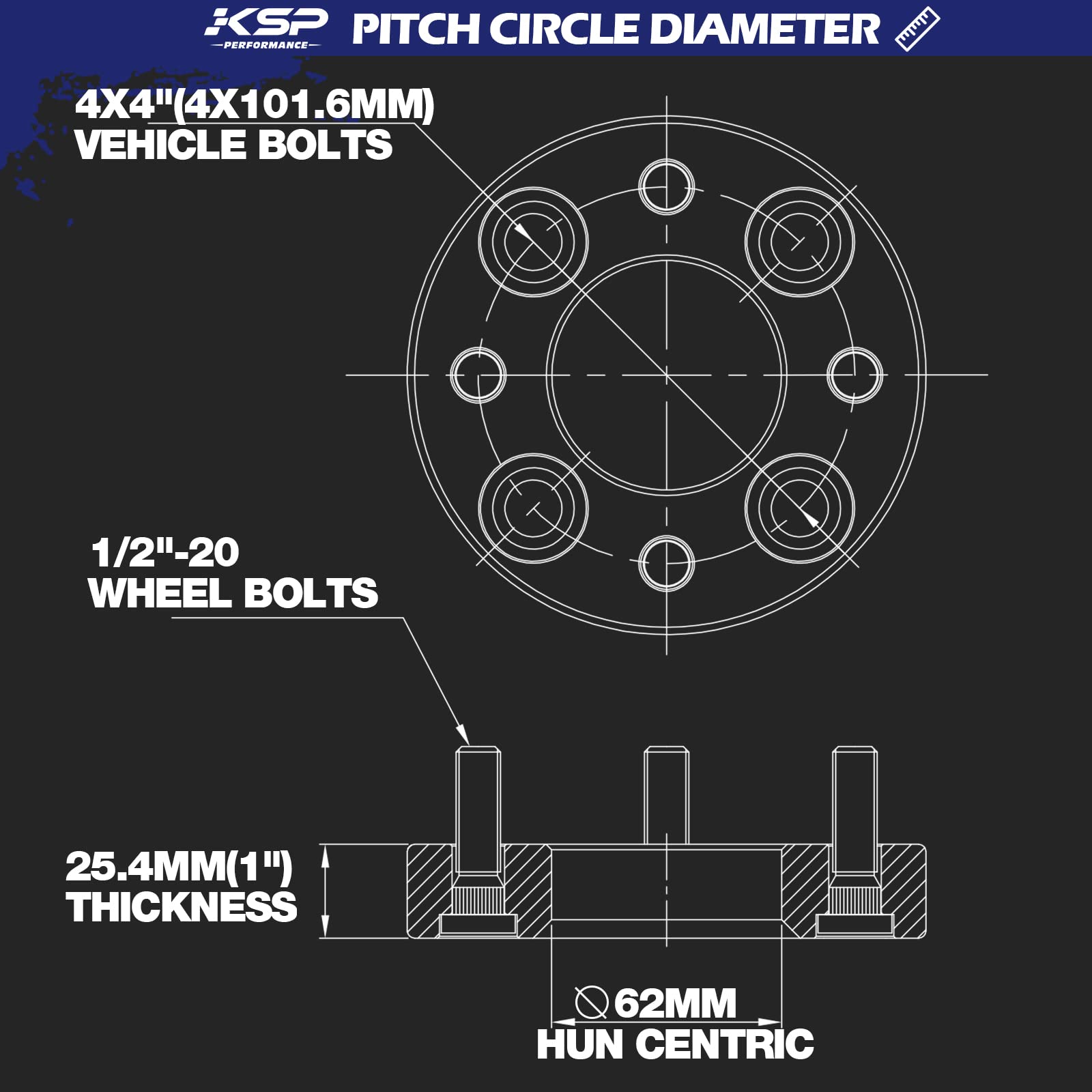 KSP PERFORMANCE close-up of CNC machining detail and bolts, ensures precise fit