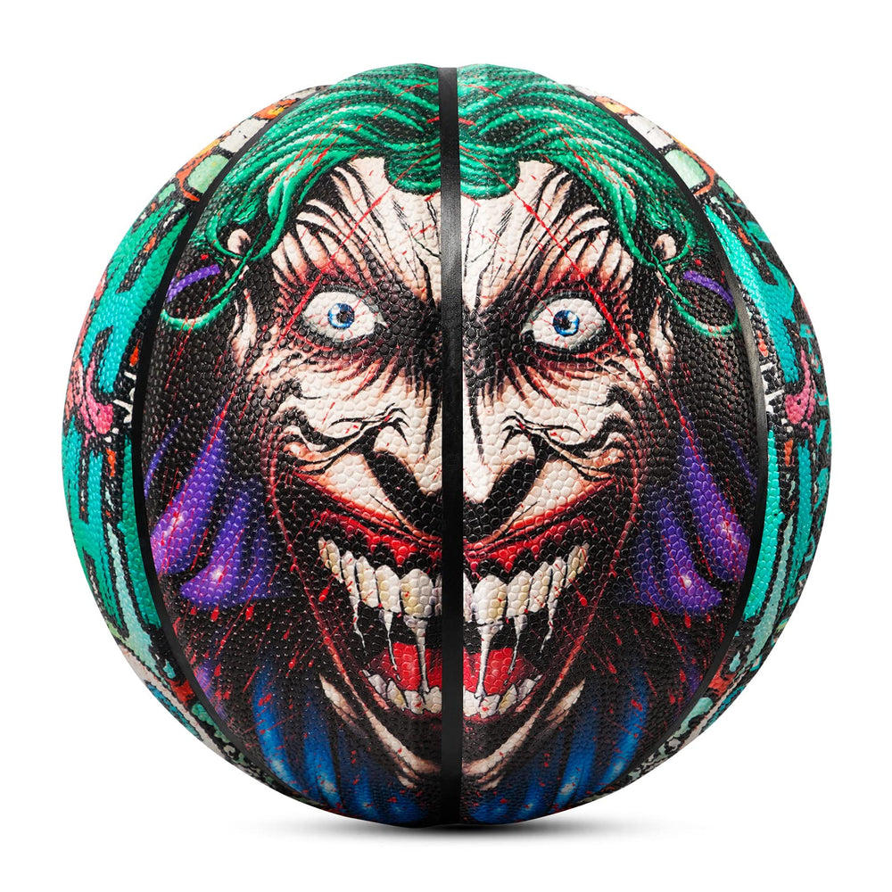 Kuangmi front view of green Joker Series basketball showing design and control