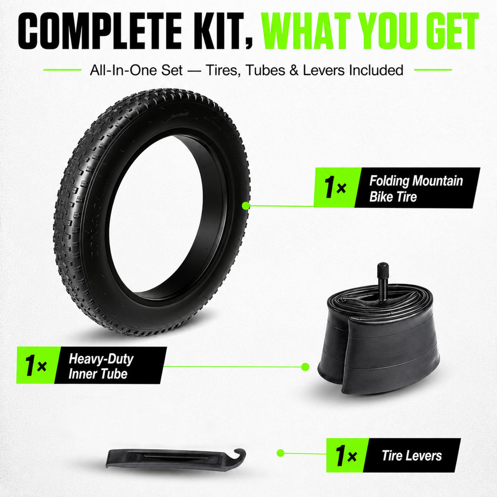 kulifoo inner tube and tire lever included for easier installation