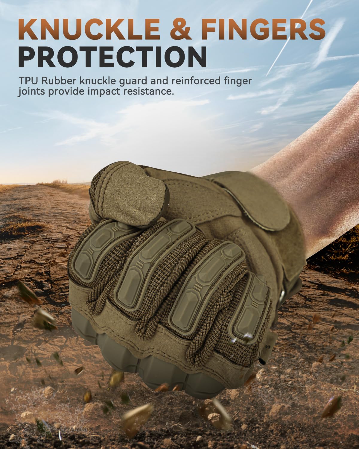KUMGIM knuckle protection close-up illustrating impact resistance