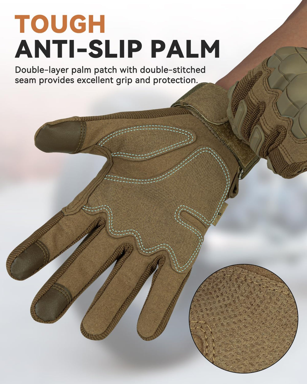 KUMGIM reinforced palm detail improving grip and durability