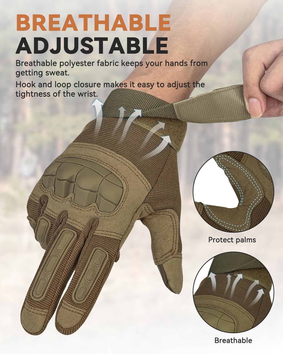 KUMGIM wrist strap adjustment detail for secure fit and support