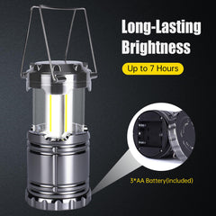 KUNHE collapsed lantern close-up highlighting compact storage and portability