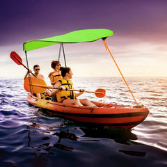 KUUQA canopy in use while fishing showing sun protection benefit