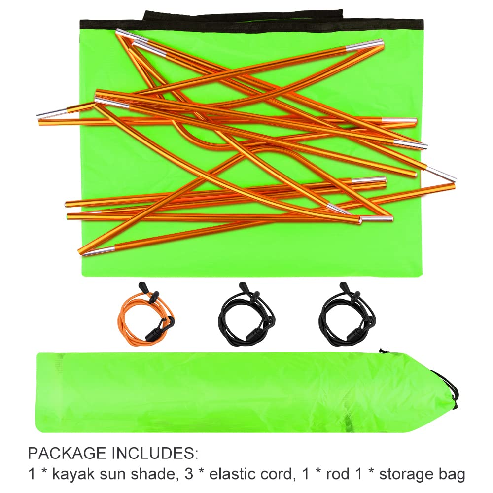 KUUQA aluminum shock-cord pole detail highlighting lightweight strength