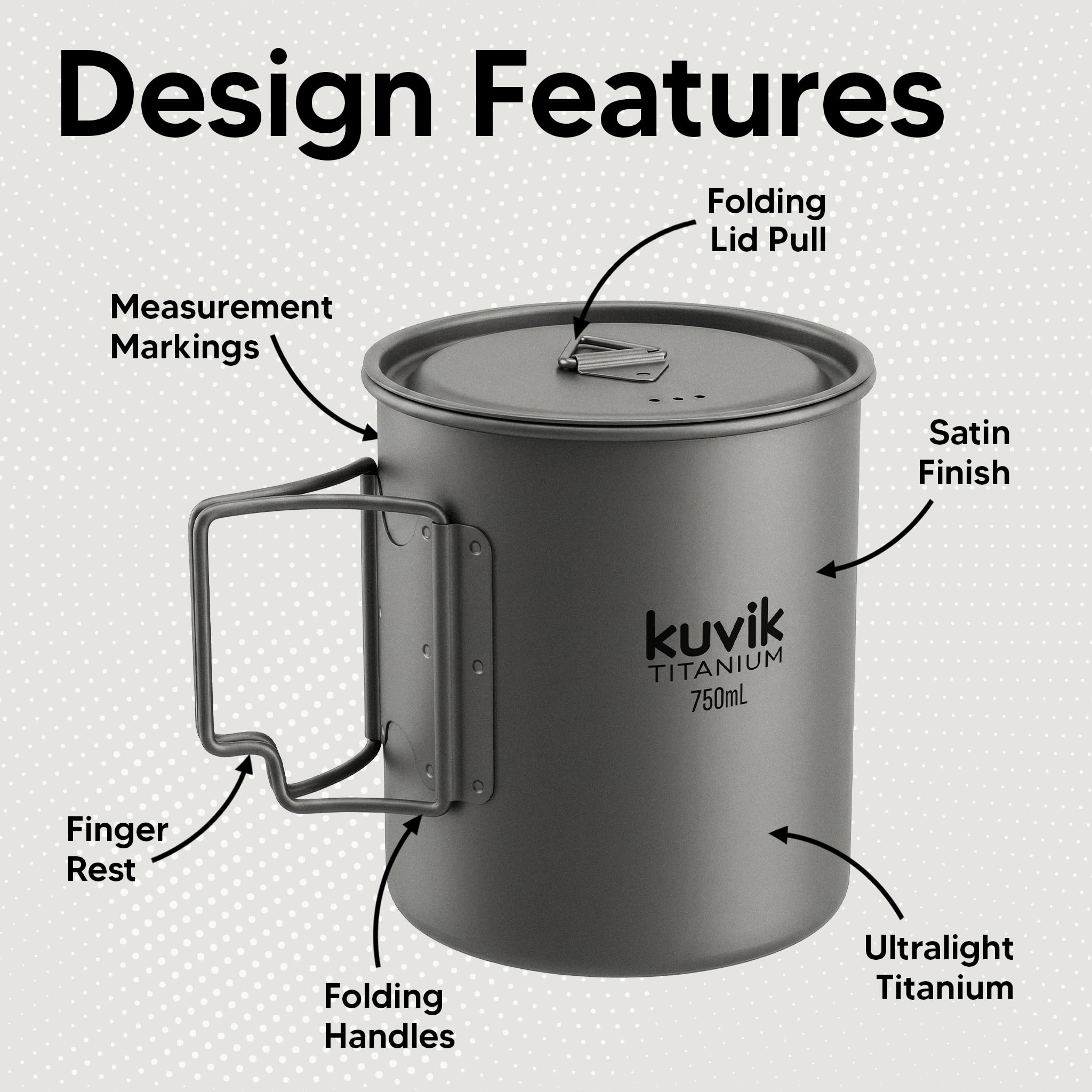Kuvik pot close-up with lid demonstrating secure seal and faster boiling benefit