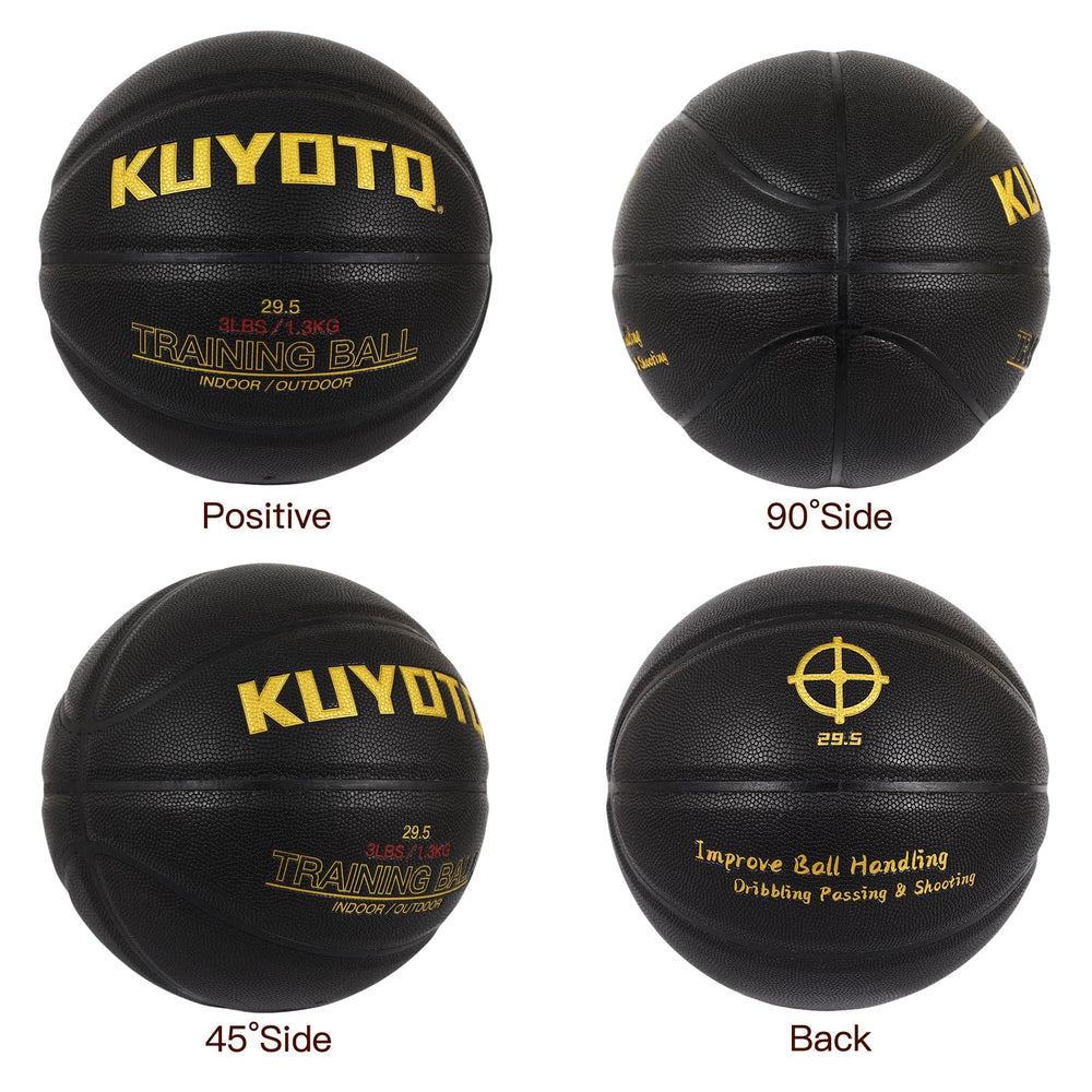 KUYOTQ size comparison versus standard ball showing scale