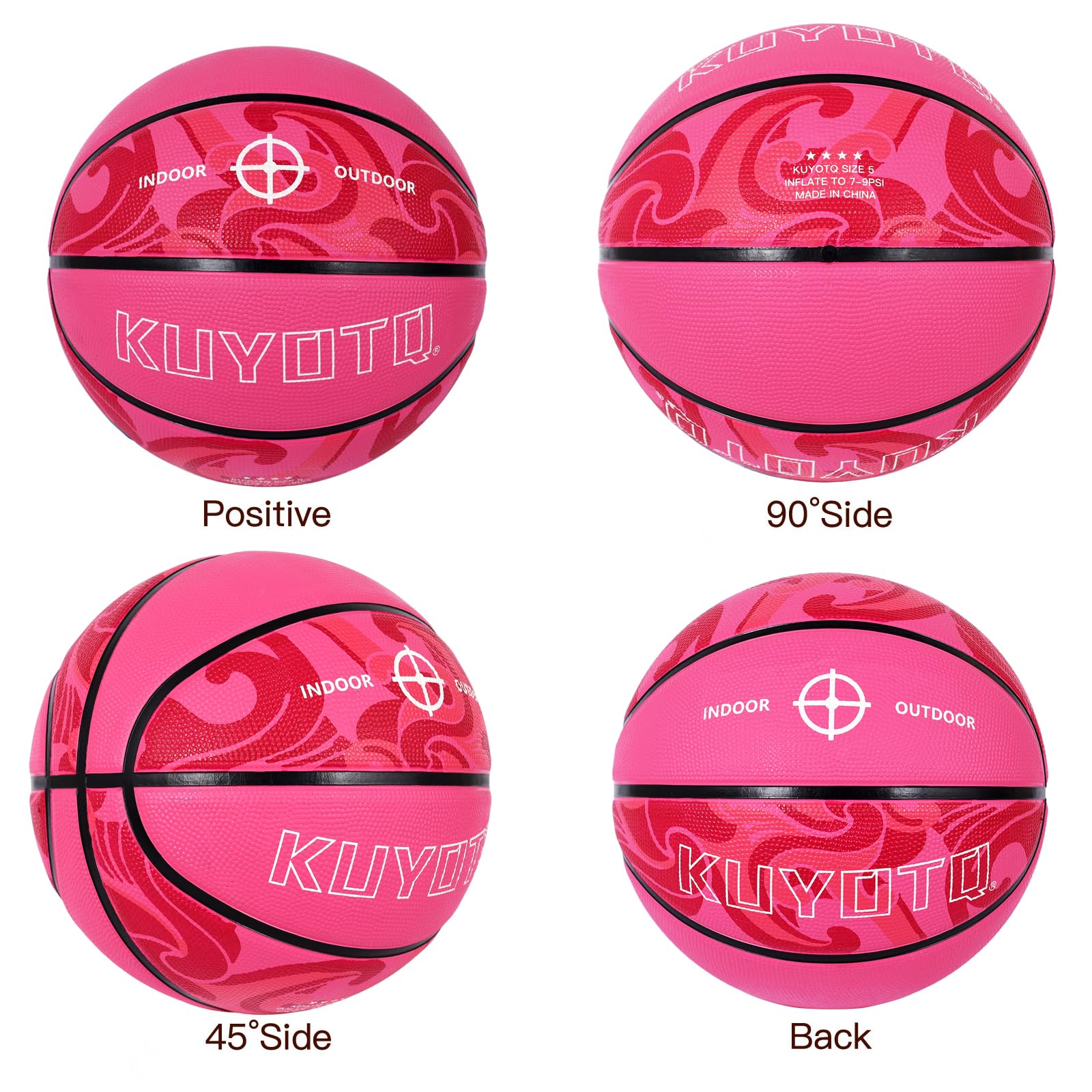 KUYOTQ close-up of rubber texture offering improved grip and tactile control