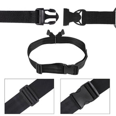 KUYOU close-up of adjustable nylon belt and quick-release buckle for secure comfortable fit
