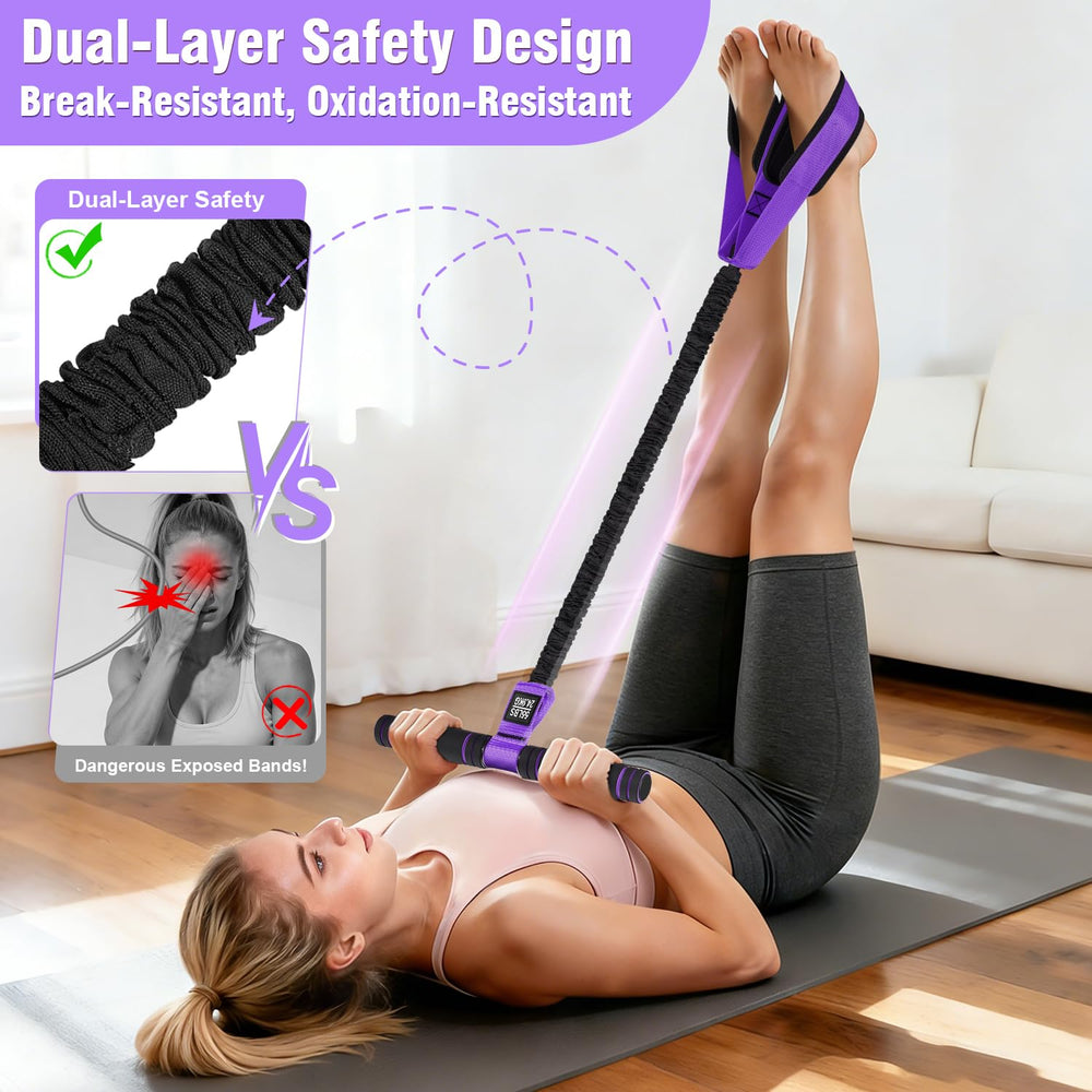 KUZARO in use during seated core exercise demonstrating effective abdominal engagement