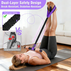 KUZARO in use during seated core exercise demonstrating effective abdominal engagement