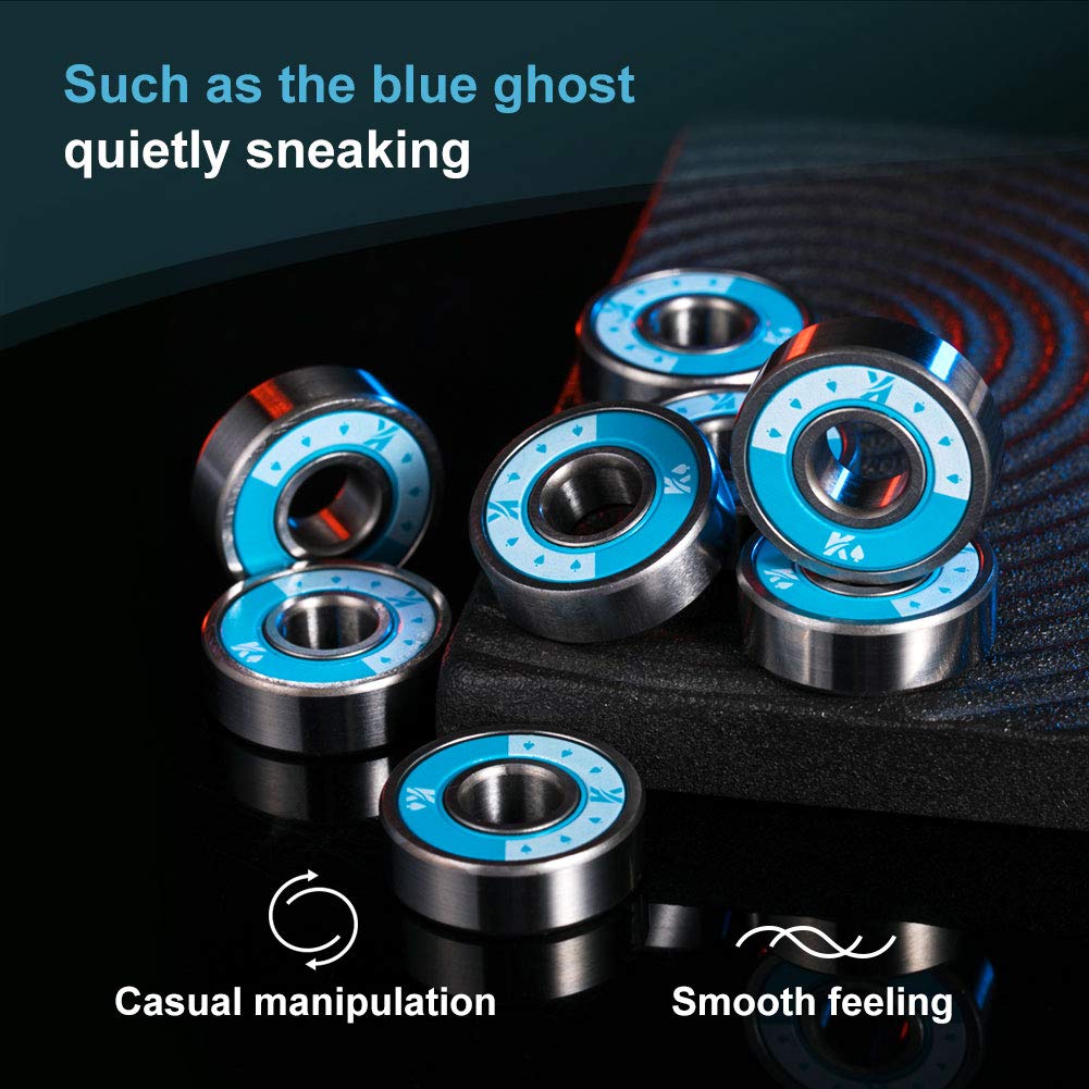 KVENI bearings installed on longboard wheel delivering smoother roll and stability