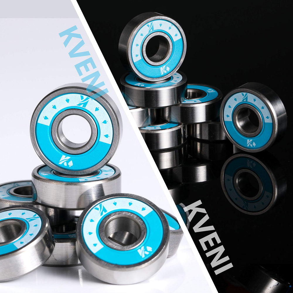 KVENI waterproof blue seal detail protecting bearings from dirt and moisture