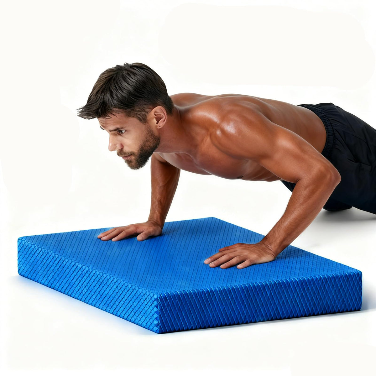 Kvittra balance pad front view showing full platform and stability benefit