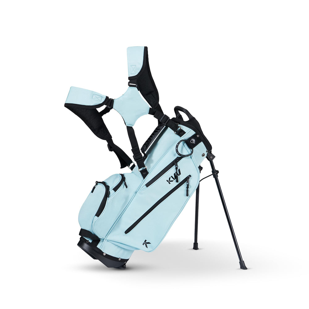 KVV junior golf bag front view showing compact design and easy access pockets