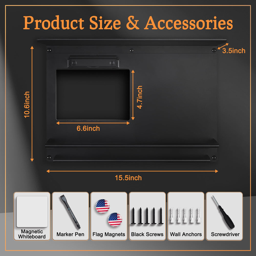 KWYADLUO packaging and mounting hardware showing ready-to-install convenience