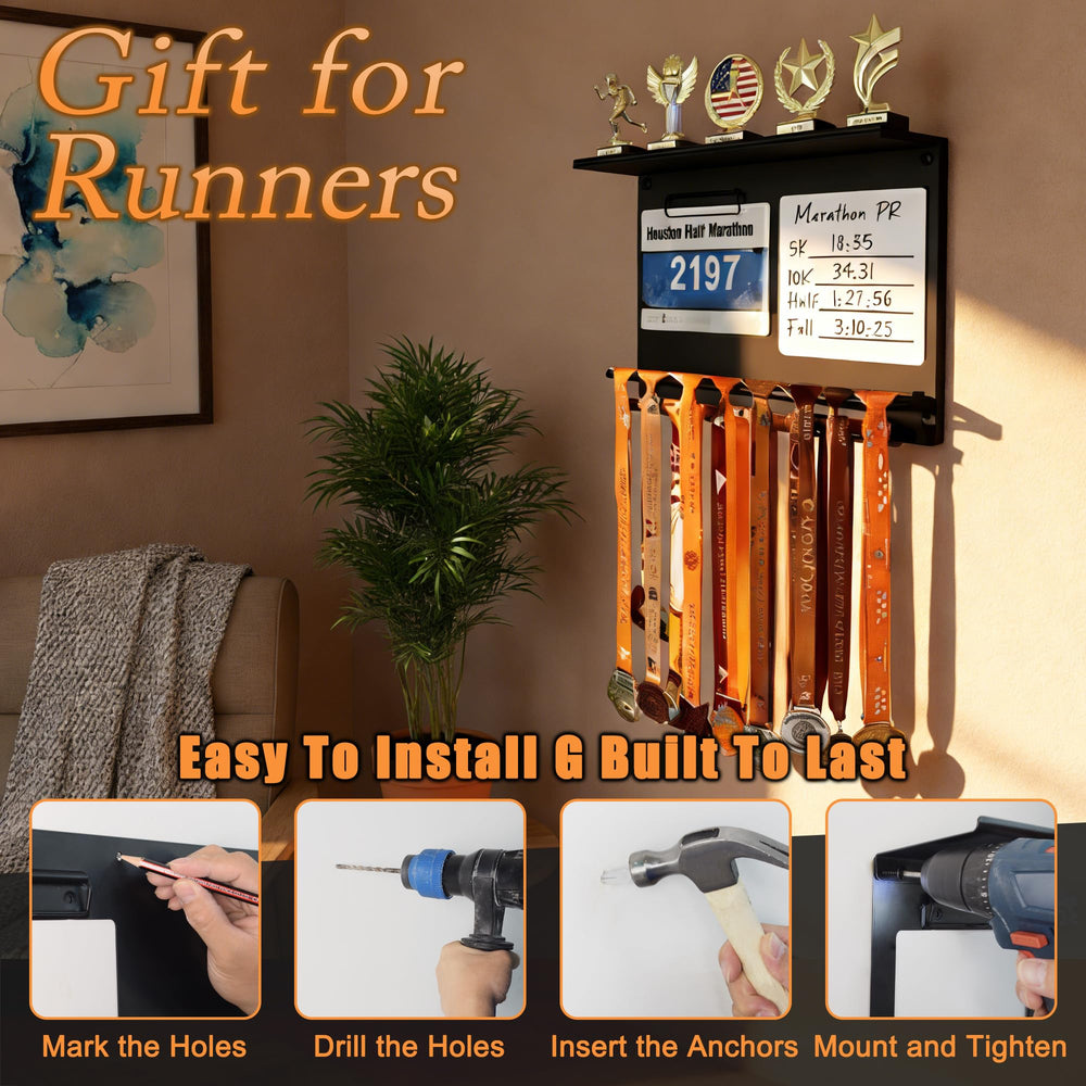 KWYADLUO installed on wall in home gym showing stylish space-saving benefit