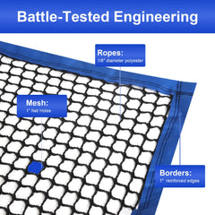 Kynara closeup of reinforced 1-inch border showing tear resistance benefit