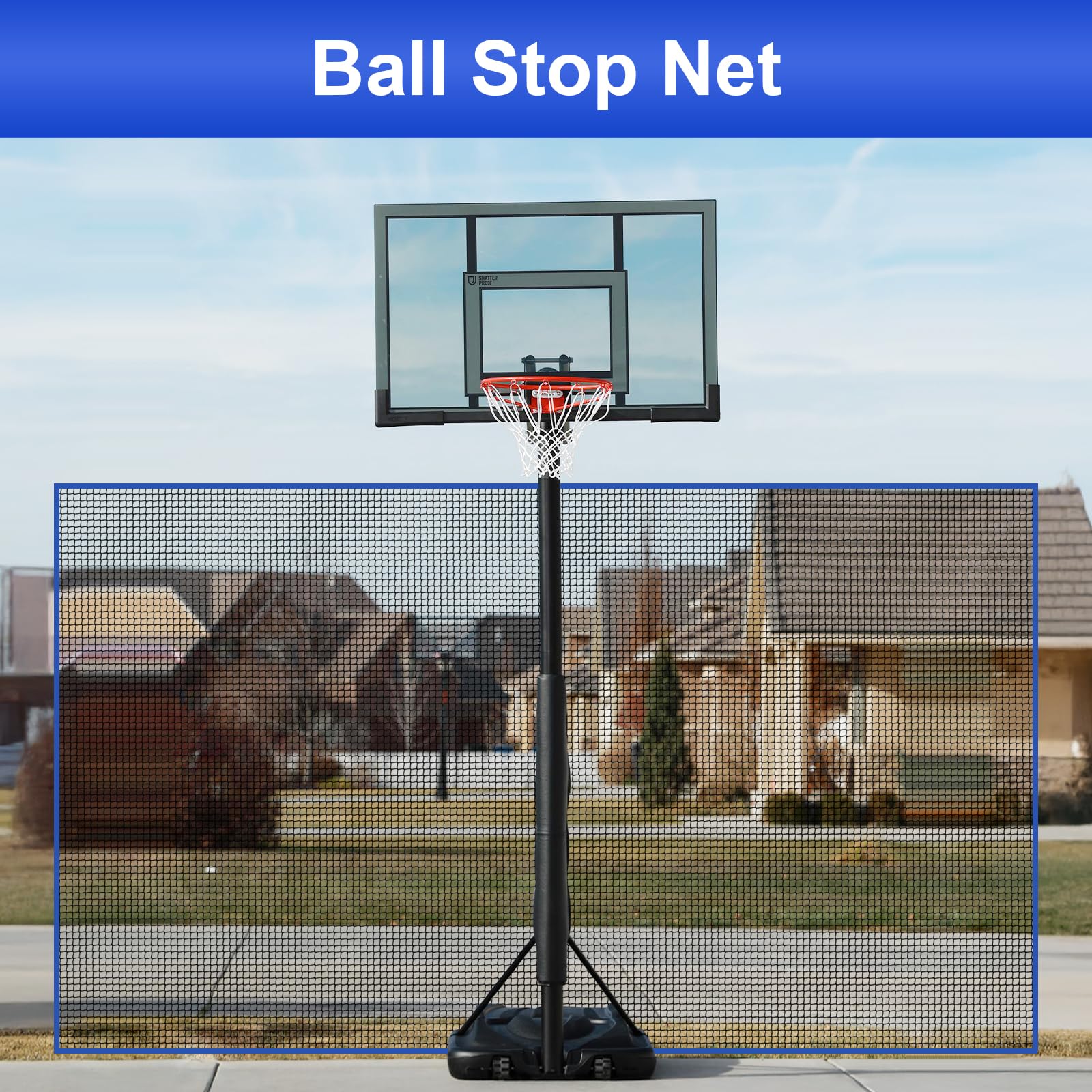 Kynara net in garage with golfer practicing showing space-saving practice benefit