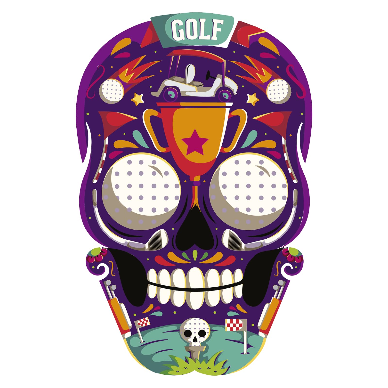 LA CACARIZA golfer driving ball illustrating straight penetrating flight