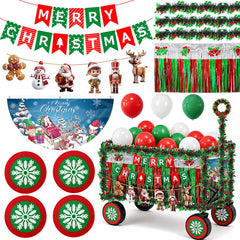 LAIAMER front view decorated golf cart showing festive curb appeal
