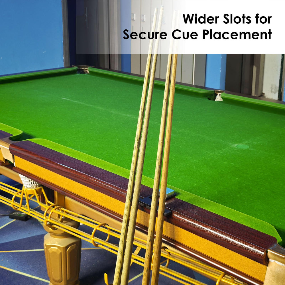 LAKE OF FIRE holder in use beside billiard table for quick access