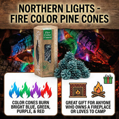 Lakeland cones burning with vivid blue flames creating striking visual impact
