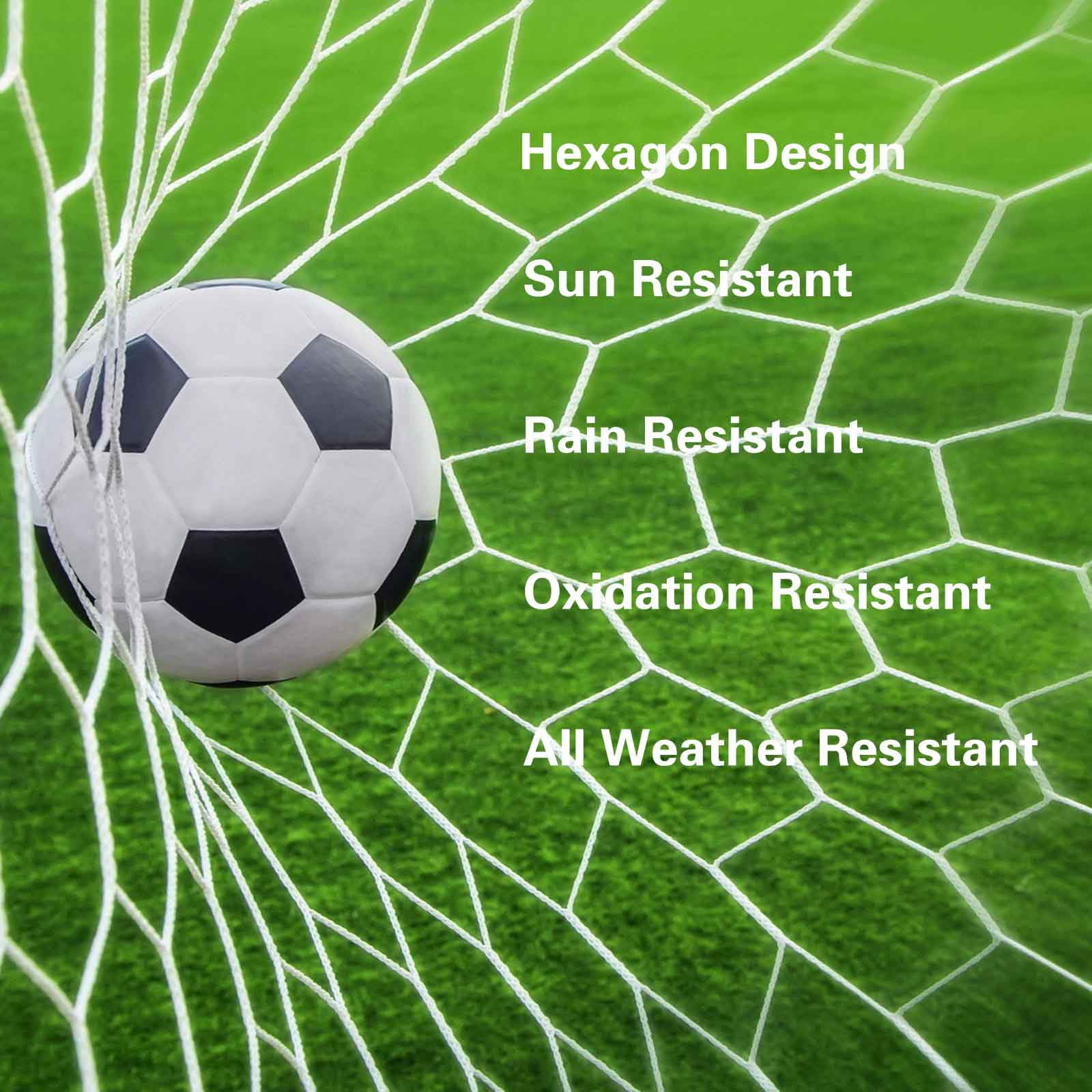 LalaKoo net installed on goal frame illustrating match-ready performance