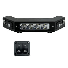 Lampzone front view of light bar showing compact design and improved forward visibility