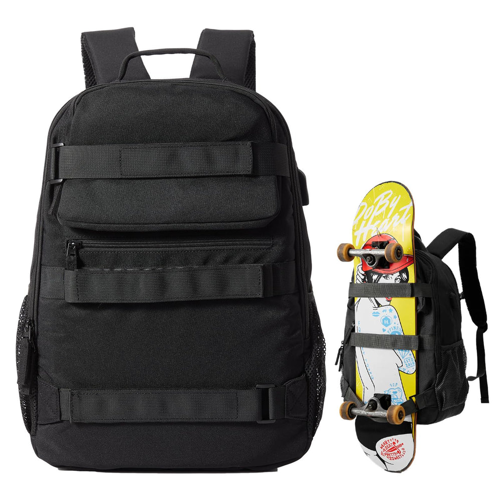 LANBX front view showing organized pockets and roomy capacity for daily use