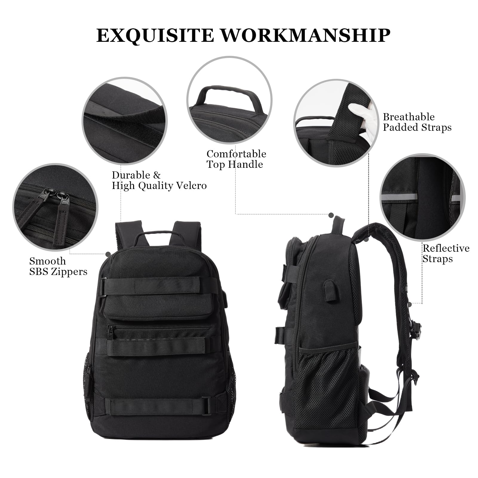LANBX hidden back pocket concealing valuables for safer commuting