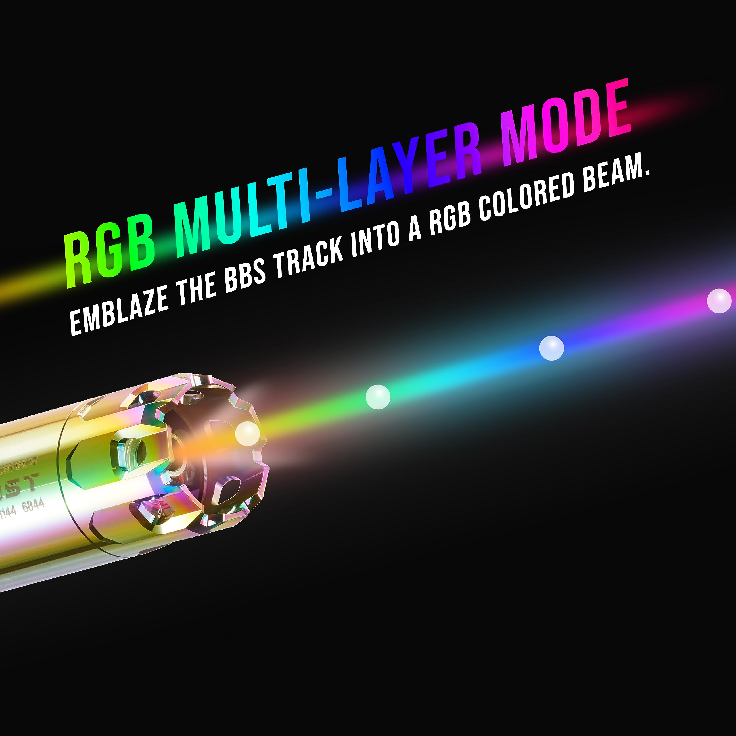 Lancer Tactical in night field setting showing tracer visible tracks and improved target tracking