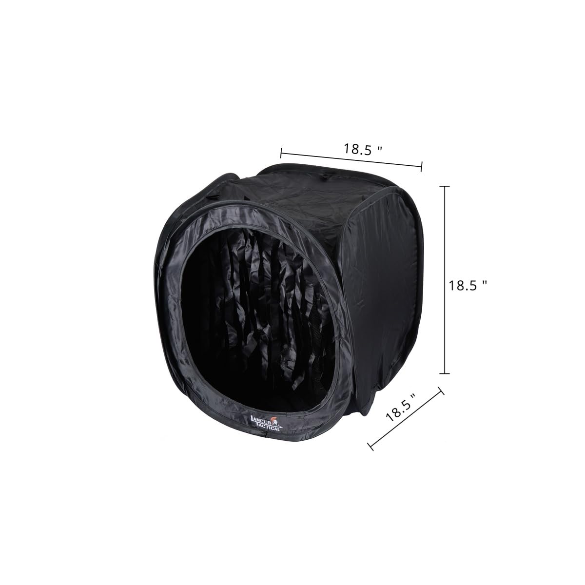 Lancer Tactical folded target tent inside carrying bag for lightweight transport and storage