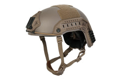 Lancer Tactical front view showing maritime helmet and mounting options