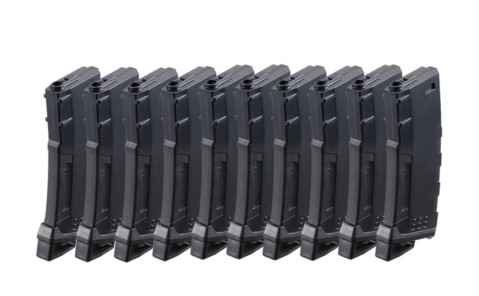 Lancer Tactical front view magazine showing profile and capacity benefit