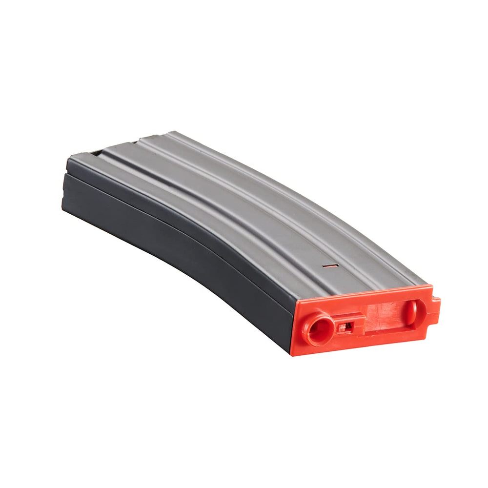 Lancer Tactical magazine installed in M4 AEG demonstrating secure fit and readiness benefit