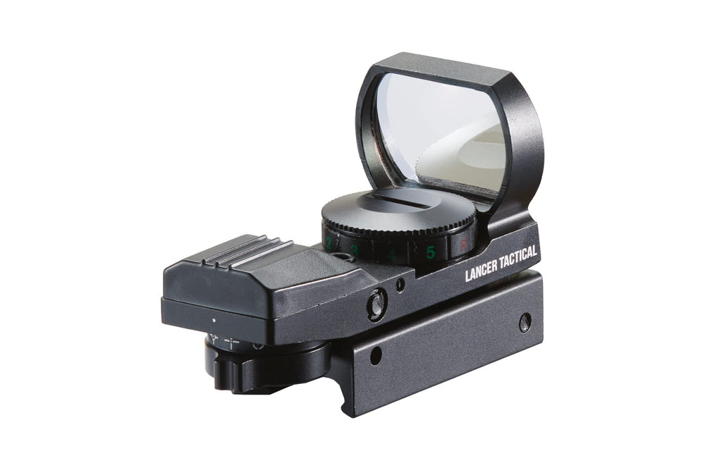 Lancer Tactical close-up of the 33mm tubeless reflex lens for wide field of view
