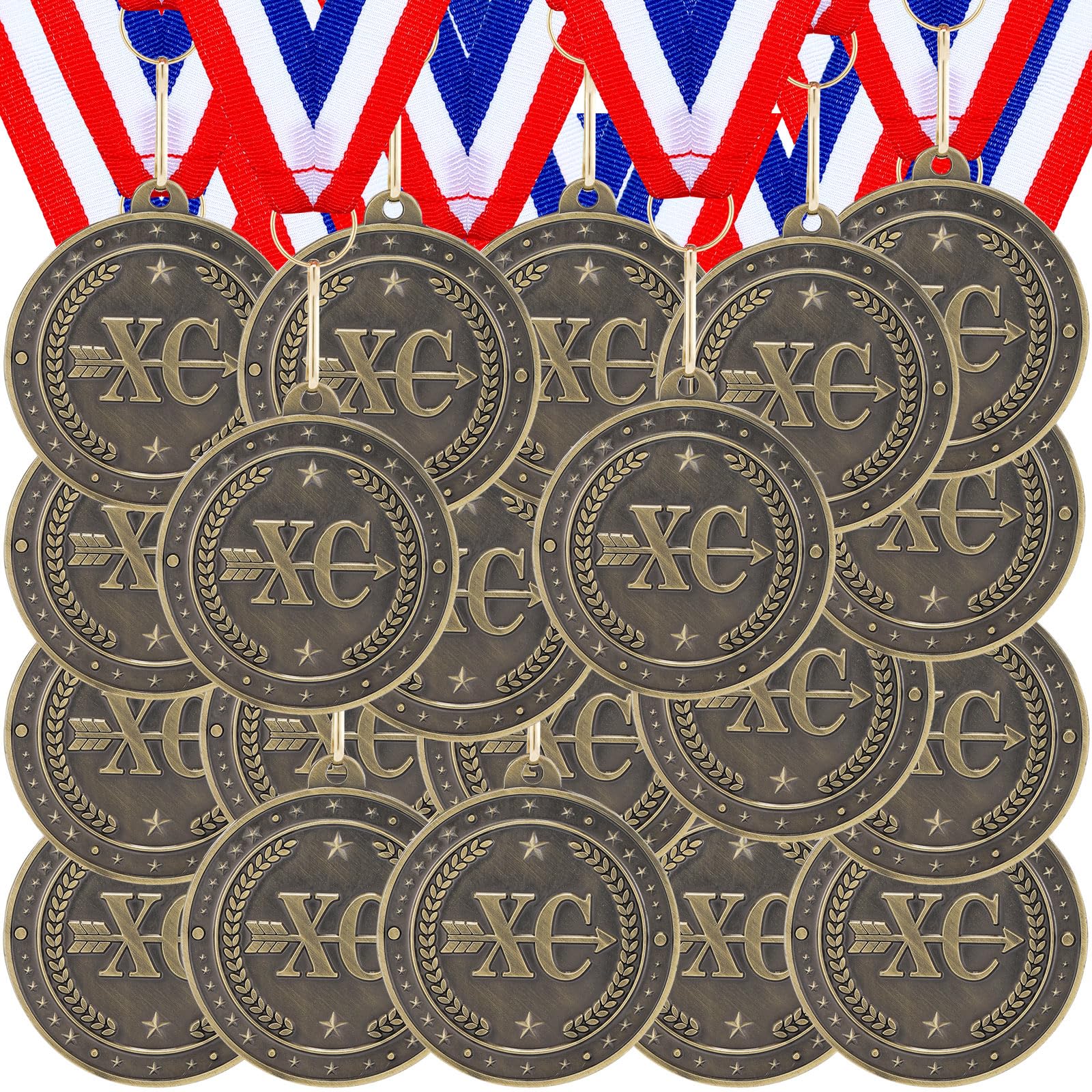 Landical front view bronze medal showing clear XC design and award appeal