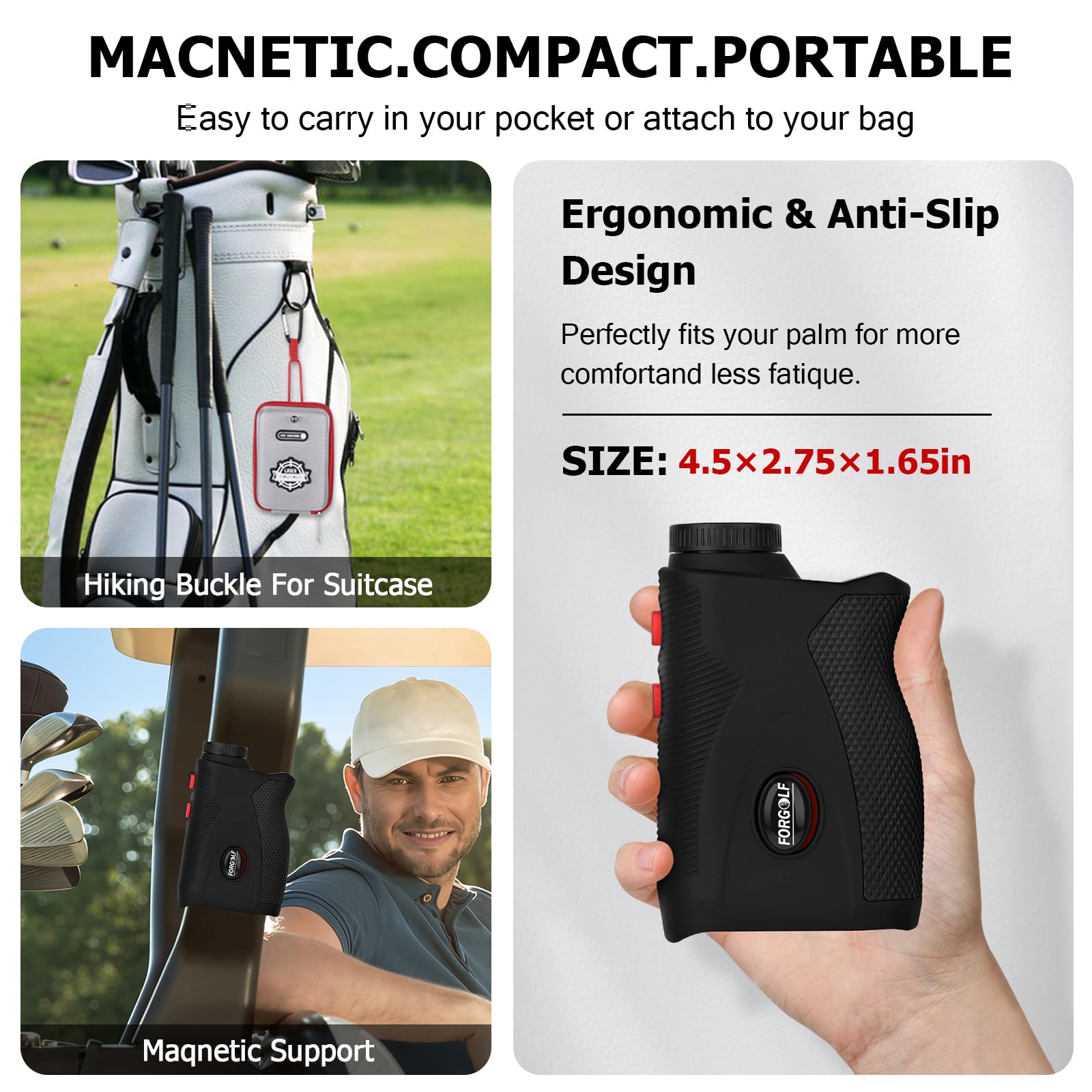 LANTOOCAM showing FlagLock vibration feedback for confirmed pin targeting