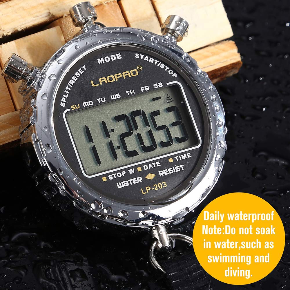LAOPAO close-up of large LCD showing precision timing benefit fast readings