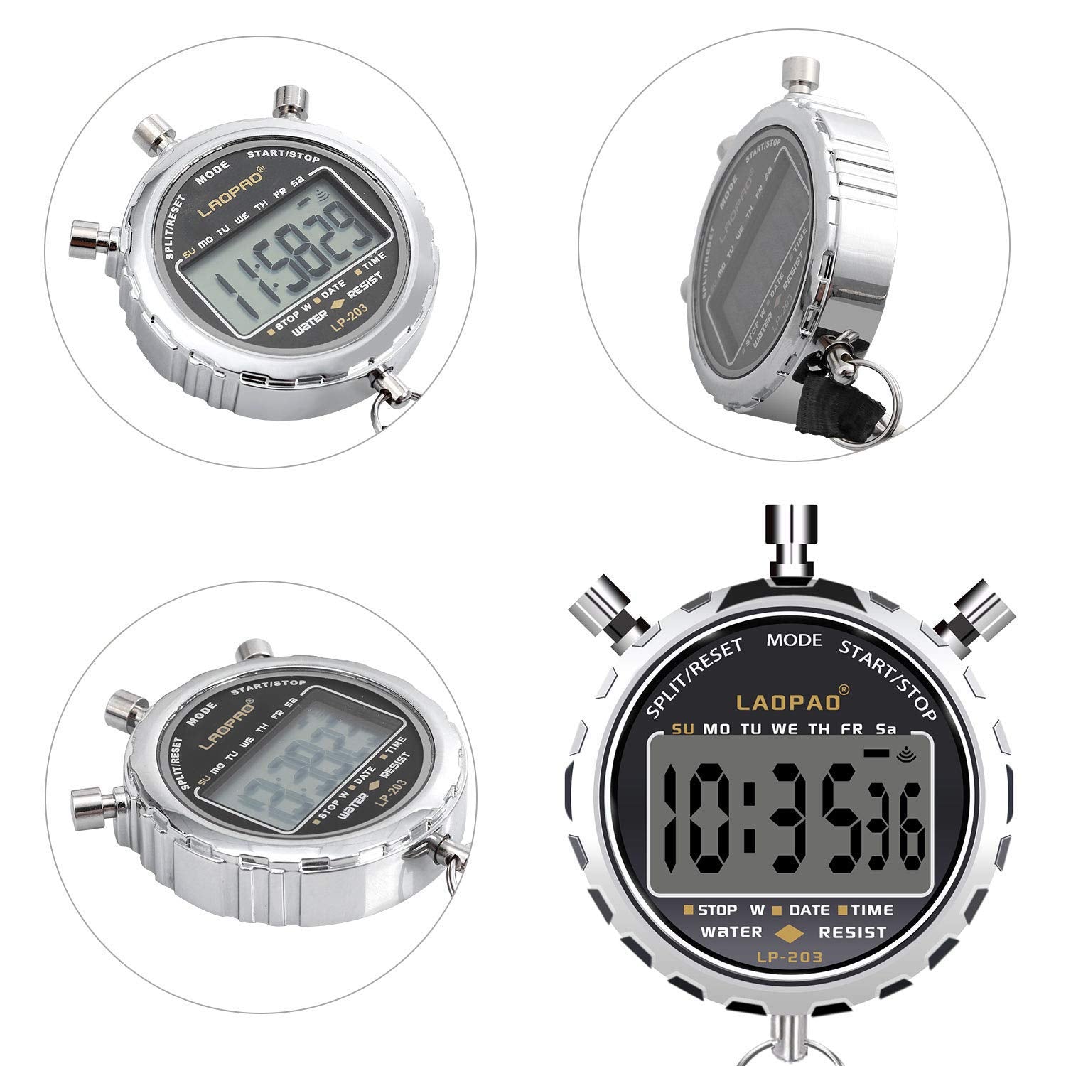 LAOPAO stainless steel case side profile showing durability benefit long life