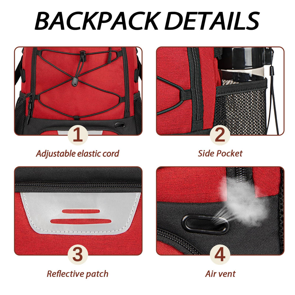 LARIPOP padded back panel and straps offering comfortable load distribution