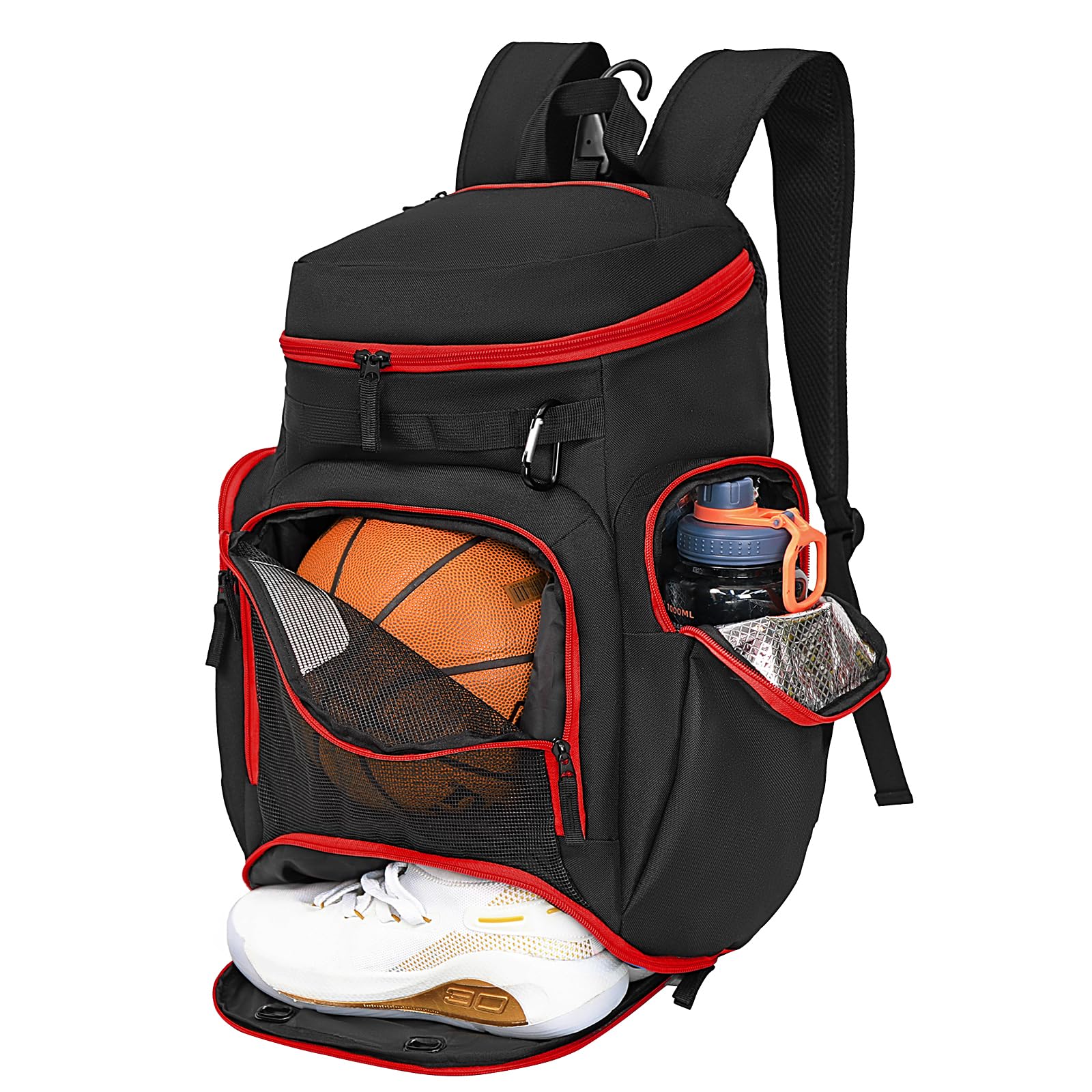 LARIPOP front view showing organized compartments and durable fabric for game-day convenience