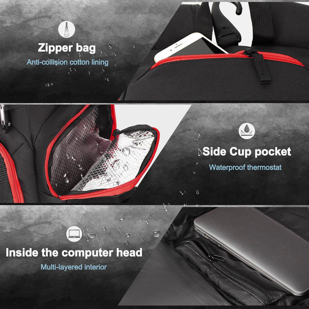LARIPOP insulated side pocket with bottle illustrating cold storage during practice