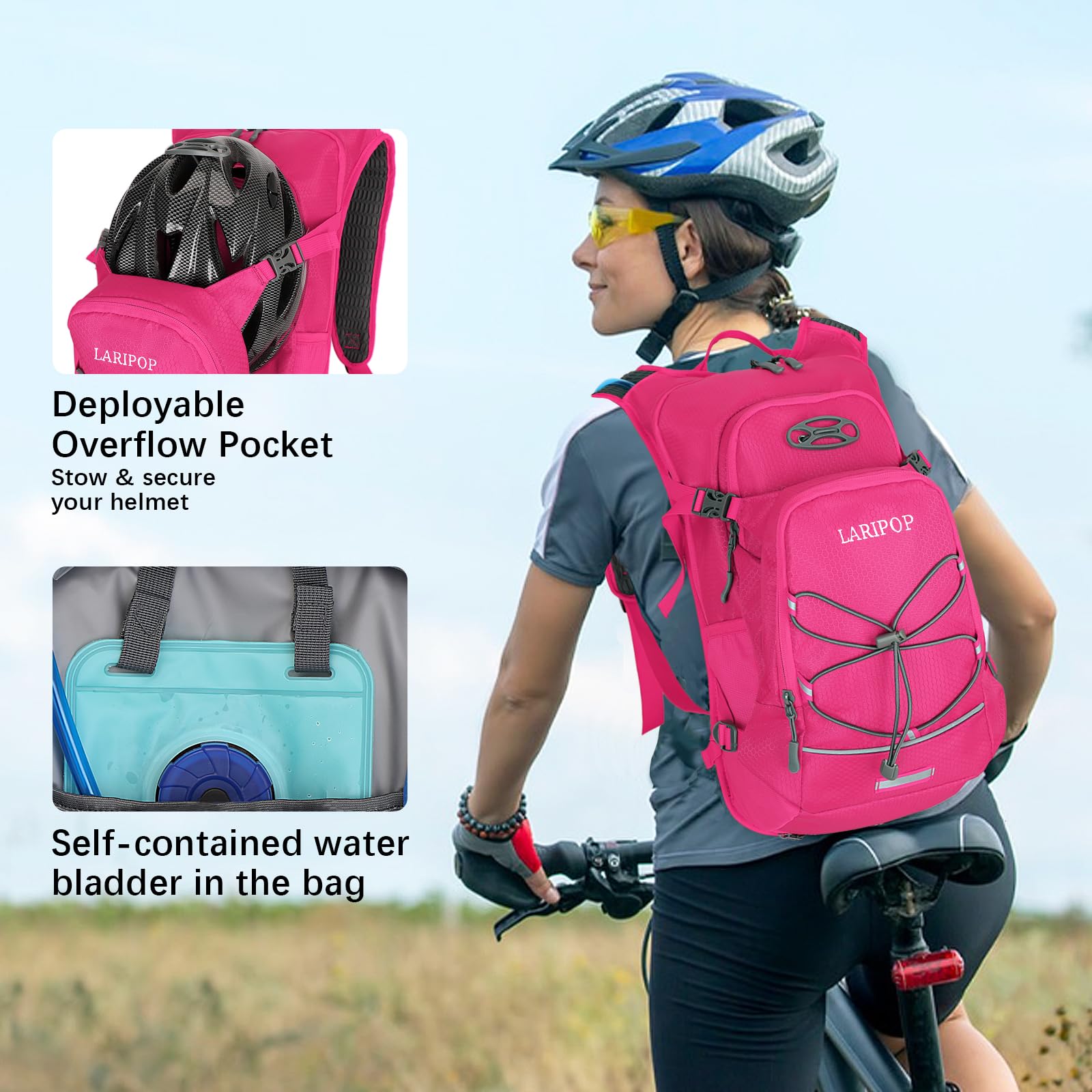 LARIPOP on a hiker trail illustrating lightweight fit and low-bounce stability