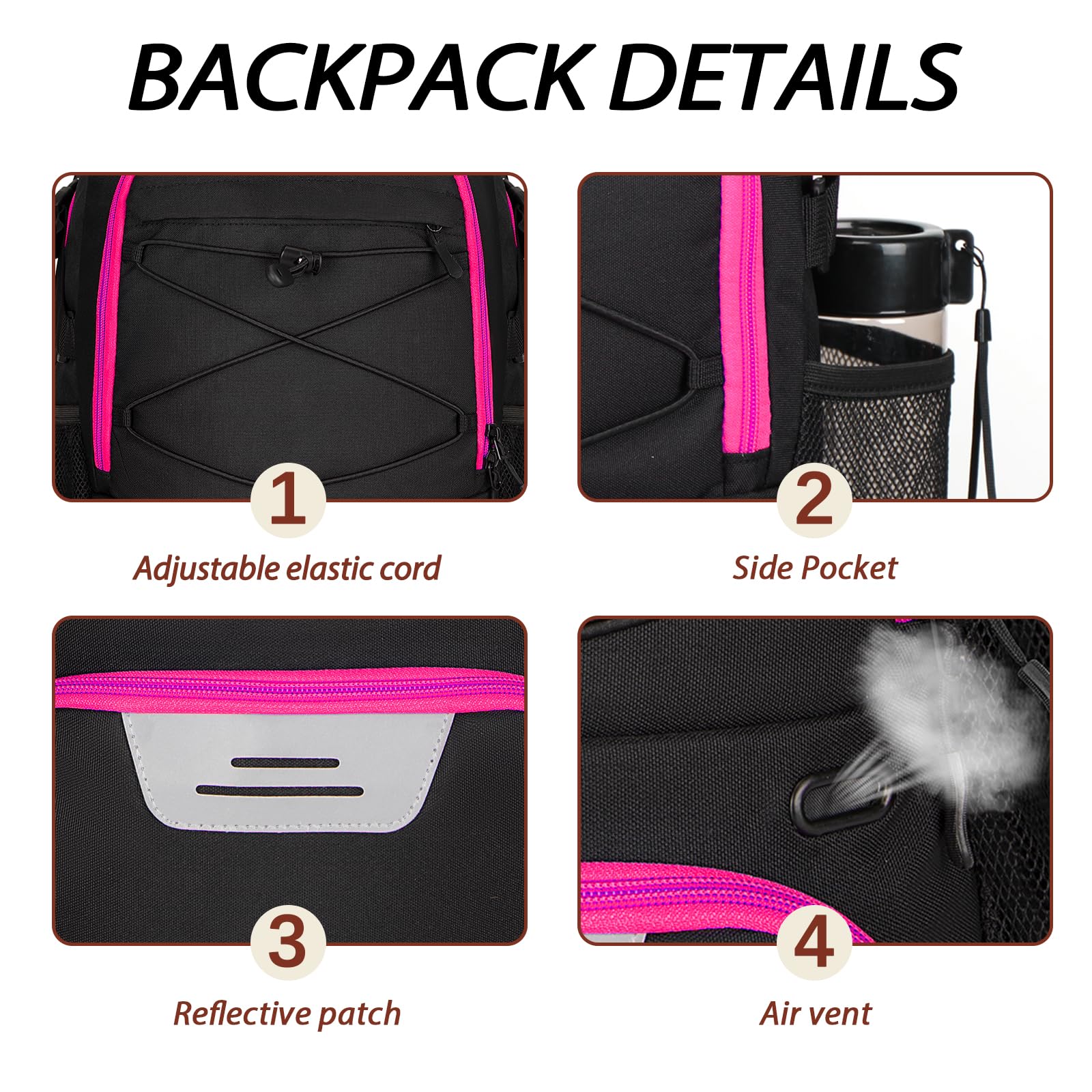 LARIPOP main compartment packed with jerseys and towels for efficient storage