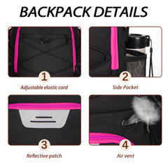 LARIPOP main compartment packed with jerseys and towels for efficient storage