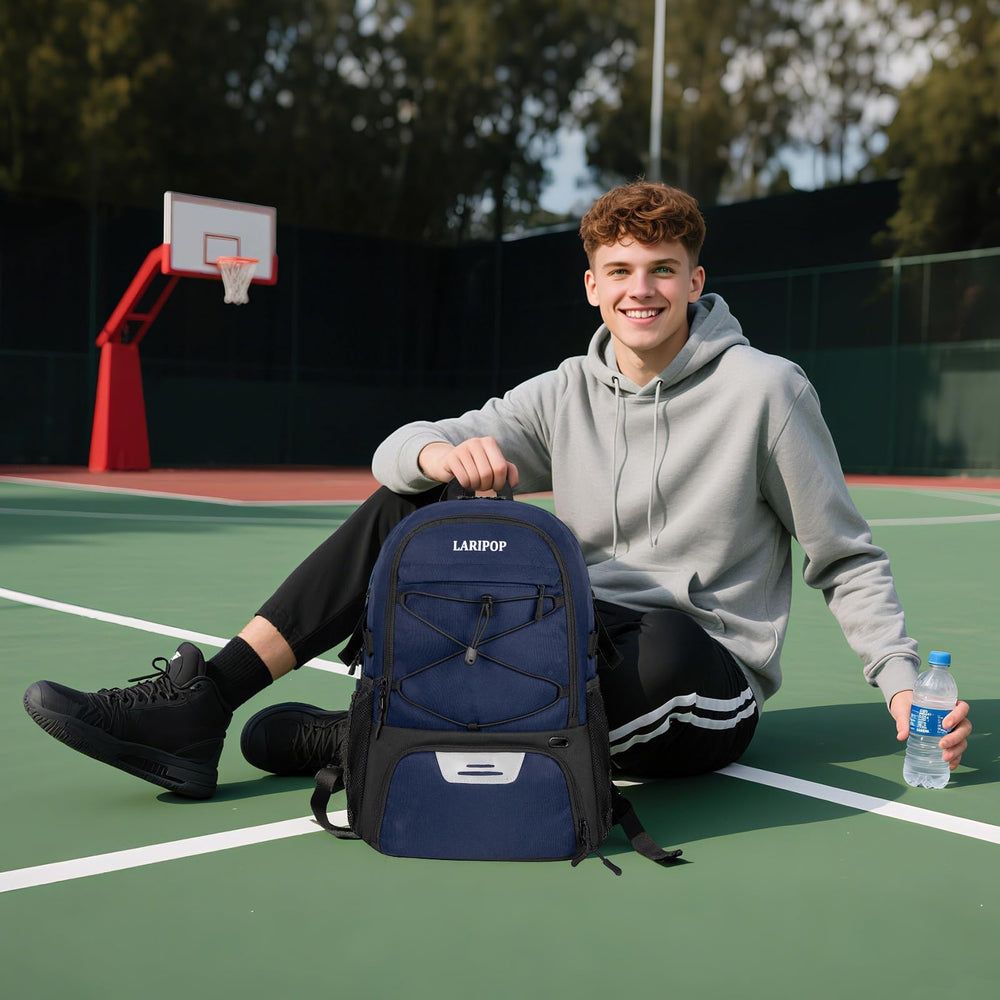 LARIPOP padded shoulder and back straps providing breathable comfort for long carries