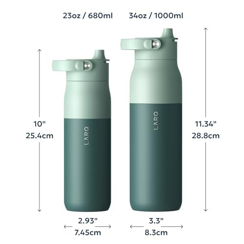 LARQ stainless-steel body in dishwasher showing easy-care cleaning advantage
