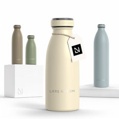 LARS NYSØM front view of Ren bottle showing slim minimalist design and portability